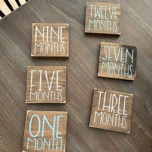 Monthly milestone blocks for first year